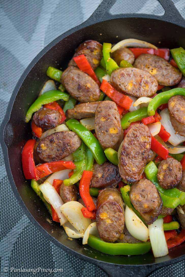 Sausage Peppers and Onion Skillet