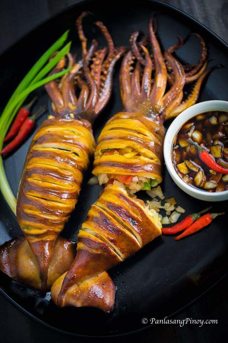 Grilled Stuffed Squid - Pusit