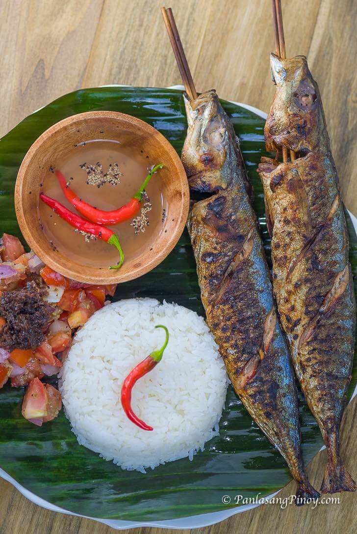 Inihaw na Galunggong with Ensaladang Talong Recipe