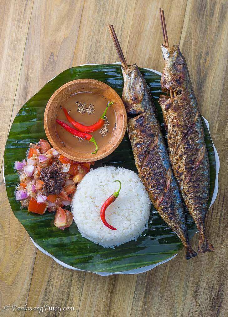 Inihaw na Galunggong with Ensaladang Talong