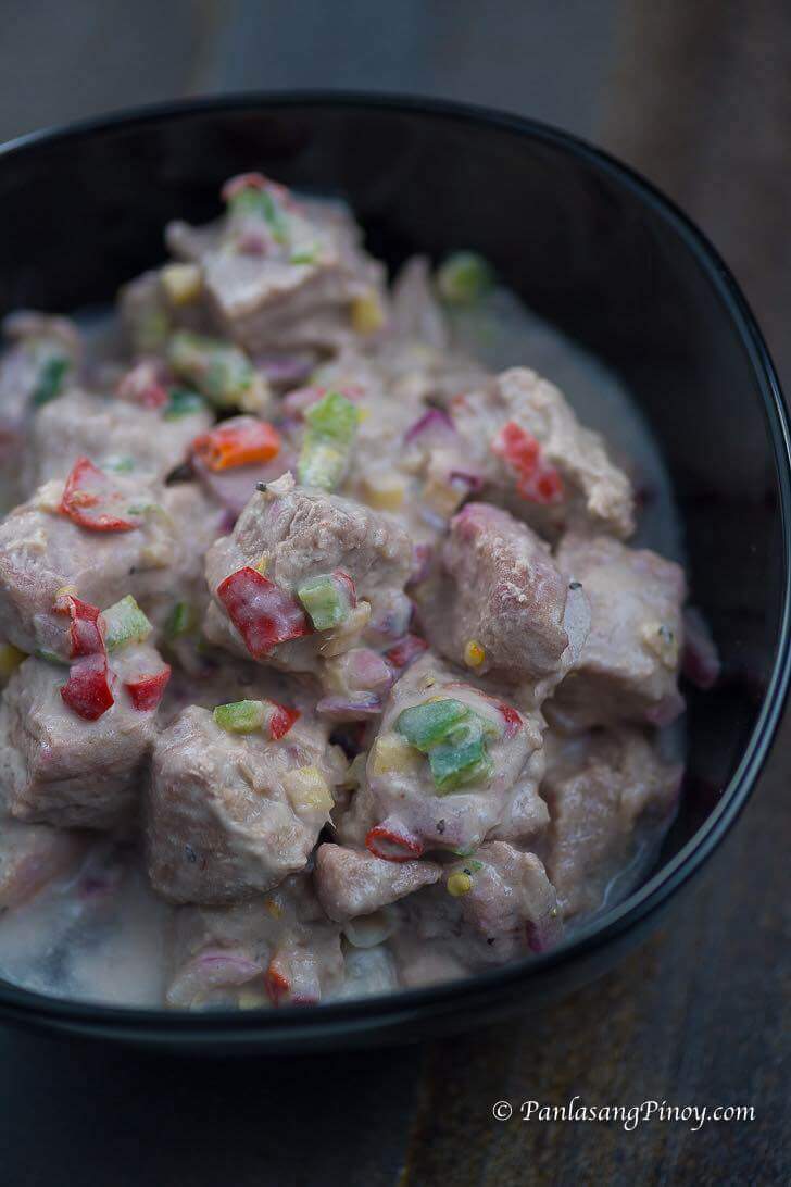  Ceviche de Atún con Crema de Coco