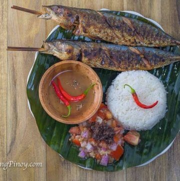Panlasang Pinoy Inihaw na Galunggong with Ensaladang Talong Recipe