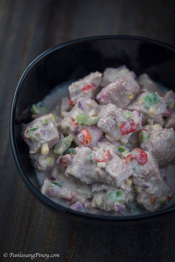 Panlasang Pinoy Kinlawing Tuna with Coconut Cream Fish Ceviche