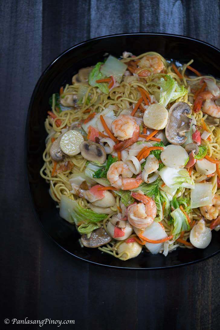 Seafood Pancit Canton Recipe Panlasang Pinoy