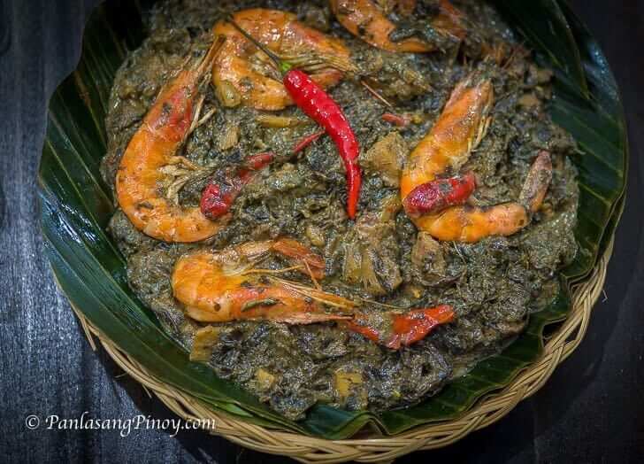Anghang Sarap Laing with Shrimp