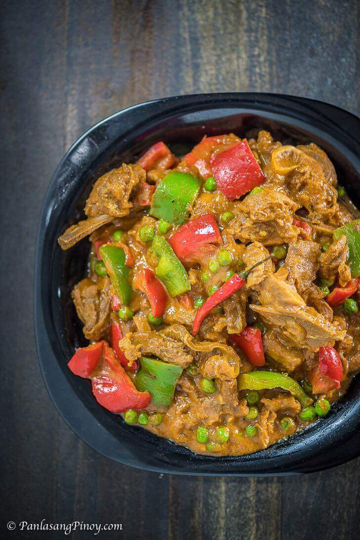Spicy Calderetang Kambing with Peanut Butter Recipe