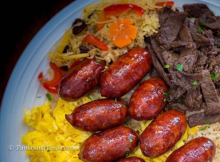 Beef Tapa Longganisa Atchara Egg and Sinangag na Kanin-2