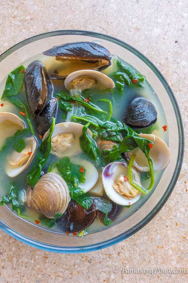 Manila Clams and Mussels Tinola Recipe