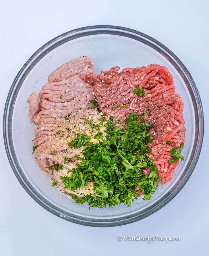 Beef and Pork Burger Mixture