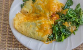 Spinach Tomato and Cheese Omelette Recipe