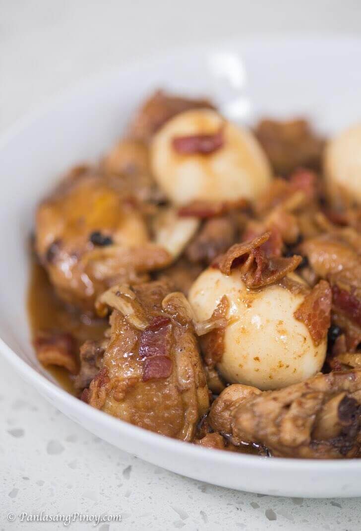 Bacon and Egg Filipino Chicken Adobo