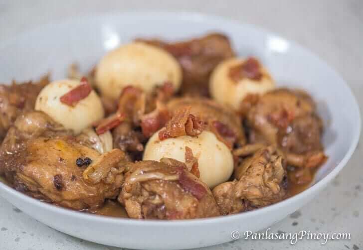 Bacon and Egg Chicken Adobo Recipe