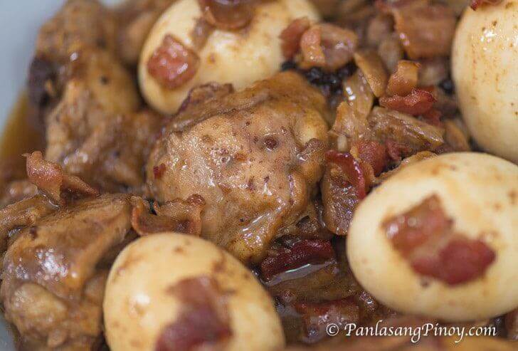 Bacon and Egg Filipino Chicken Adobo Recipe