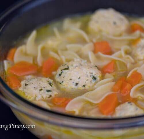 Chicken Meatball Noodle Soup Panlasang Pinoy