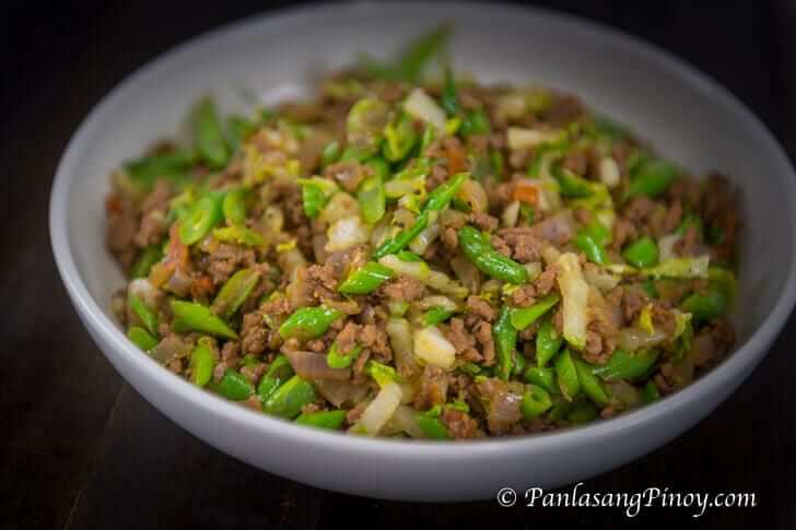 Sauteed Green Beans with Ground Beef