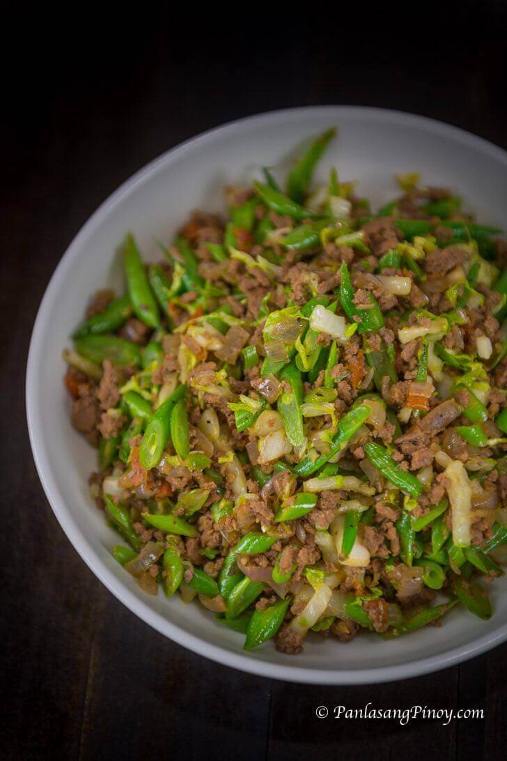Sauteed Green Beans with Ground Beef Recipe