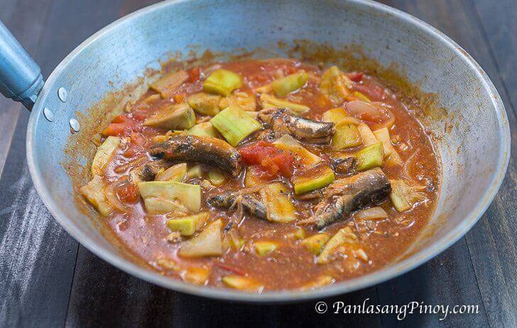 ginisang upo with sardinas recipe