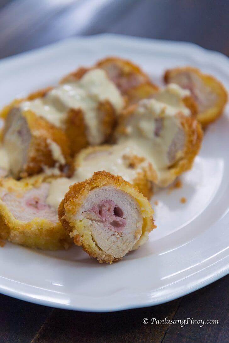 Chicken Cordon Bleu With Dijon Cream Sauce Panlasang Pinoy