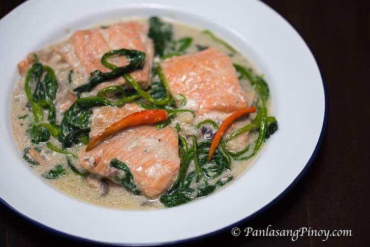 ginataang salmon filipino recipe