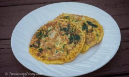 Tortang Tuna with Spinach