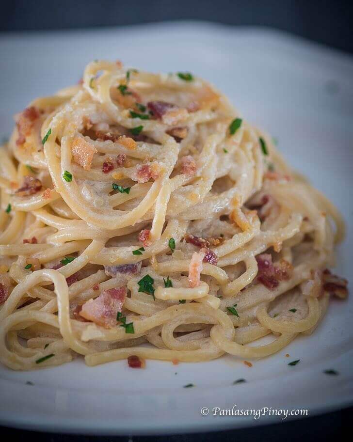 Featured image of post Simple Way to Chicken Carbonara Pasta Recipe Panlasang Pinoy