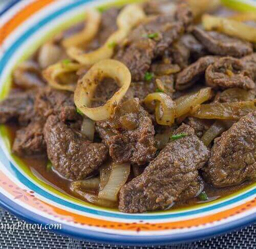 Bistek - Filipino Beef Steak - Foxy Folksy