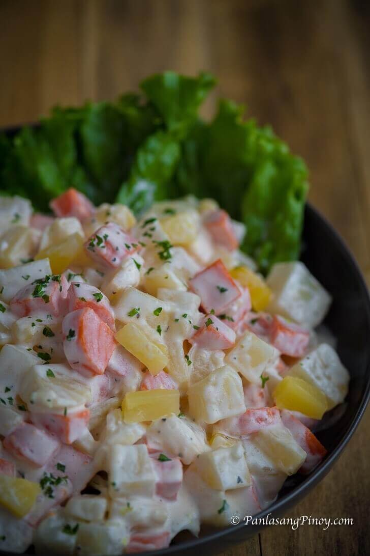 How to Make Potato Salad with Carrots and Pineapple