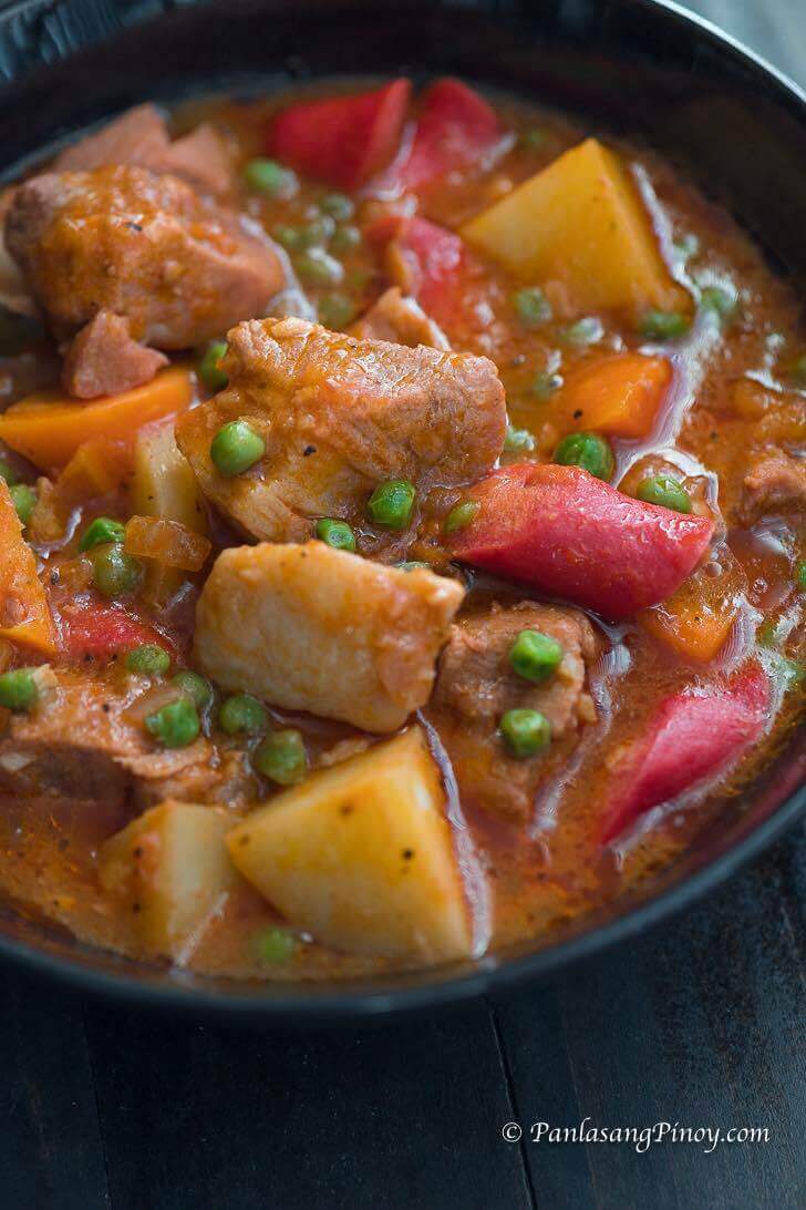 chicken and pork afritada