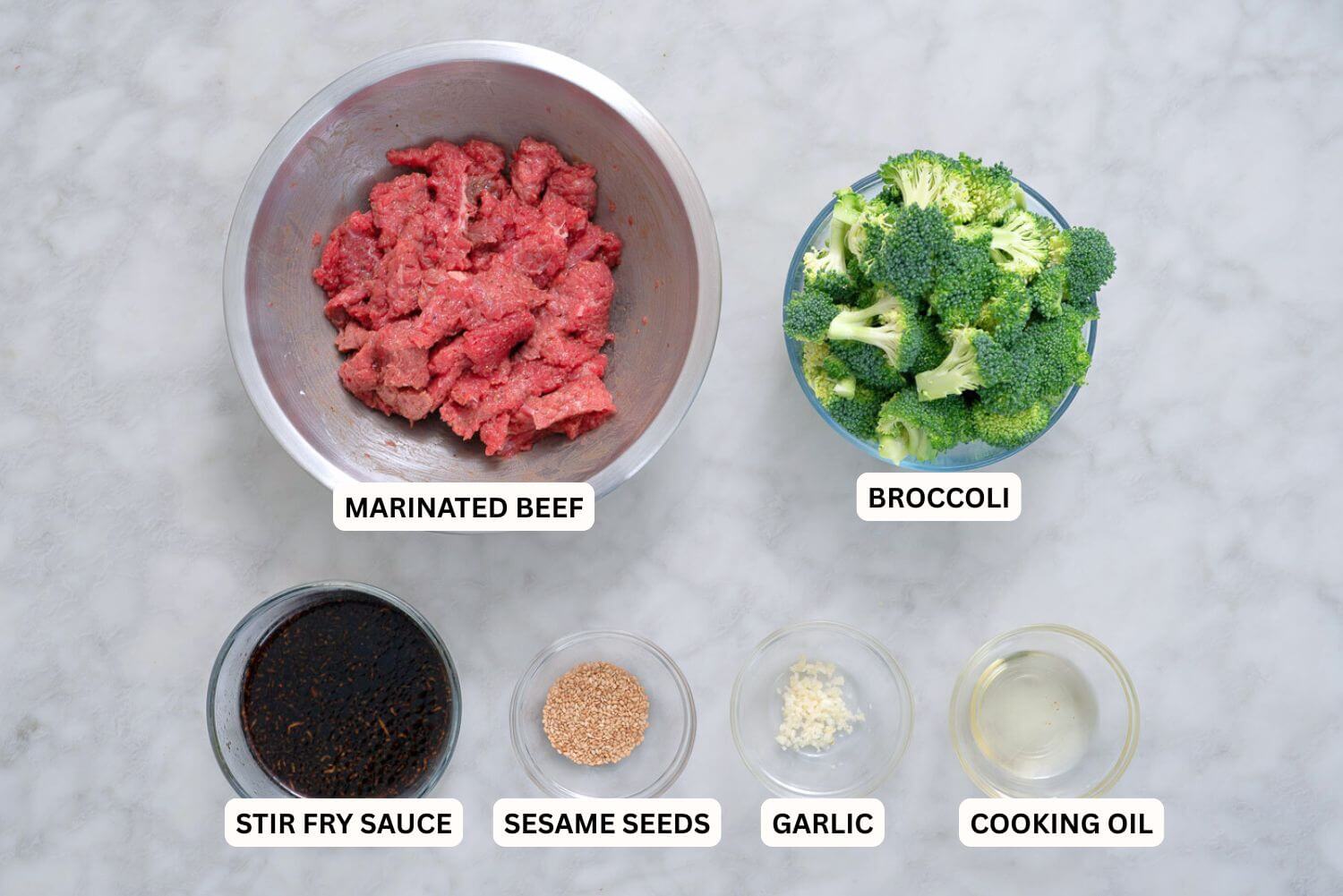 Beef and Broccoli Ingredients