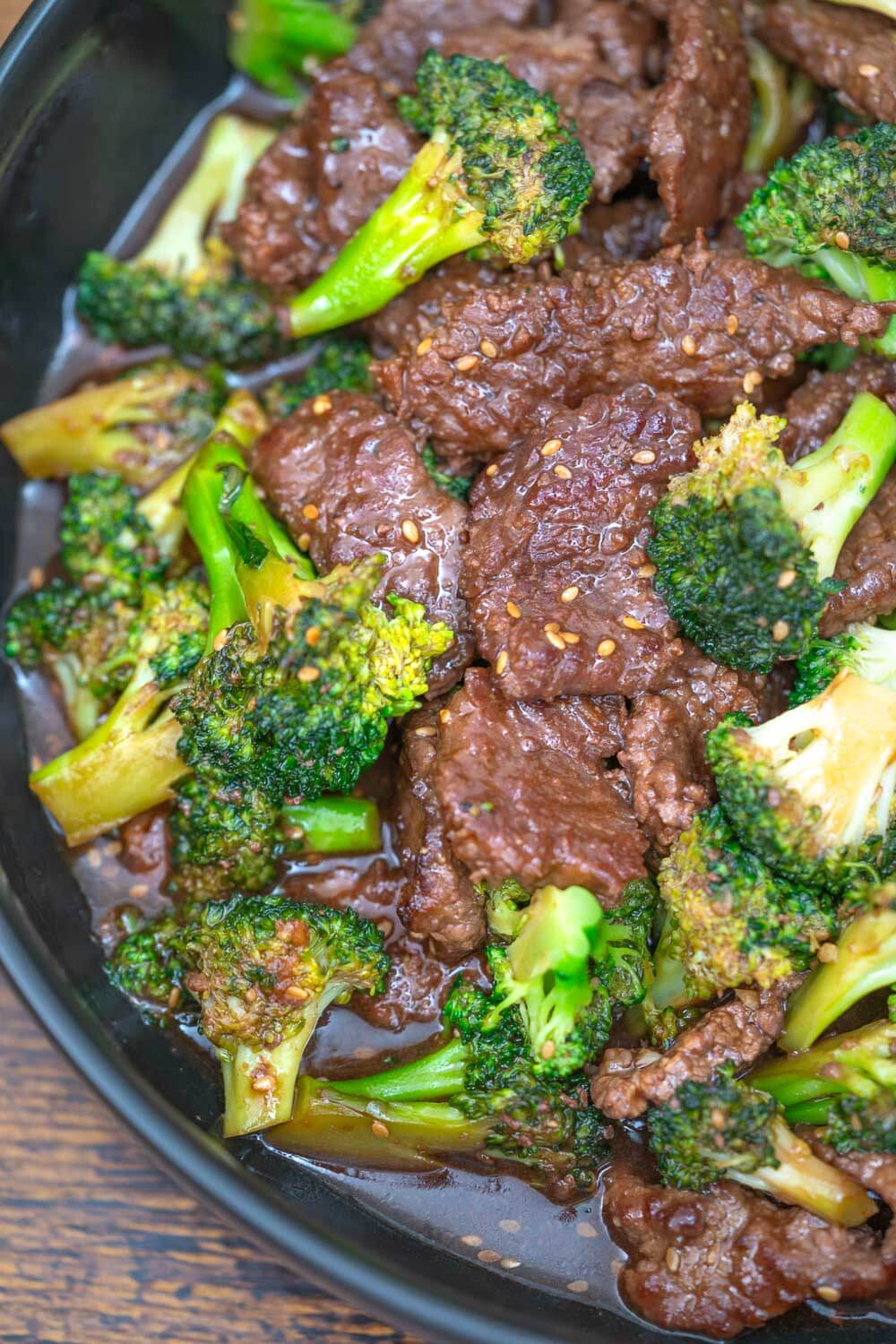Stir fry beef with broccoli easy dinner recipe