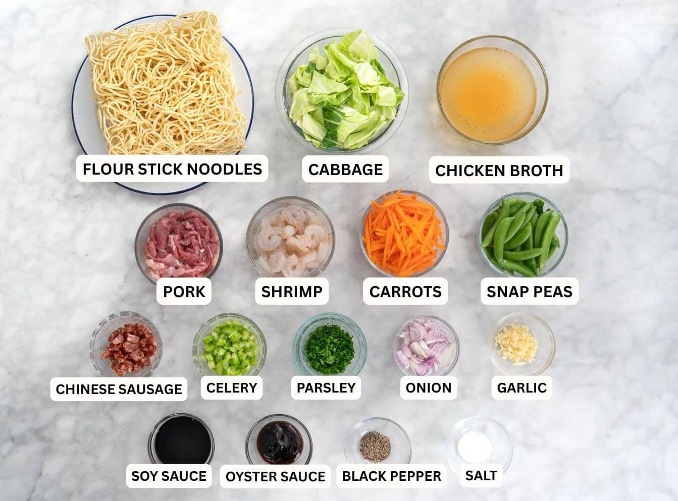 Pancit Canton Ingredients
