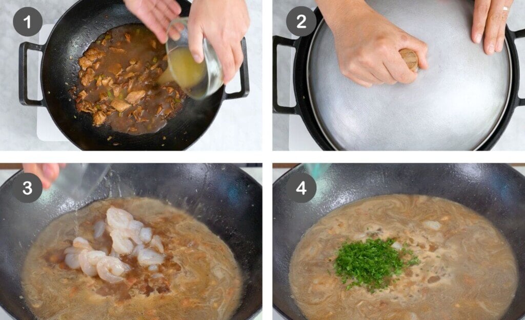 Step 3 - Add Liquid and Cook the Shrimp