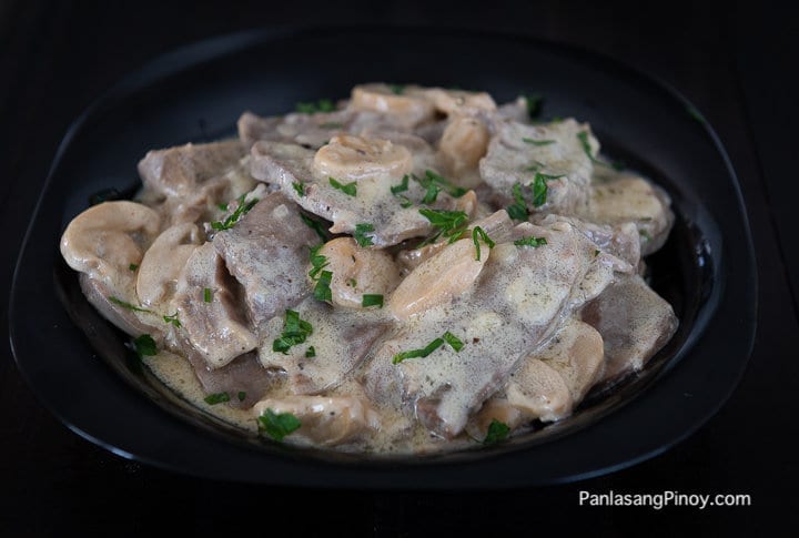 Creamy Lengua in White Sauce