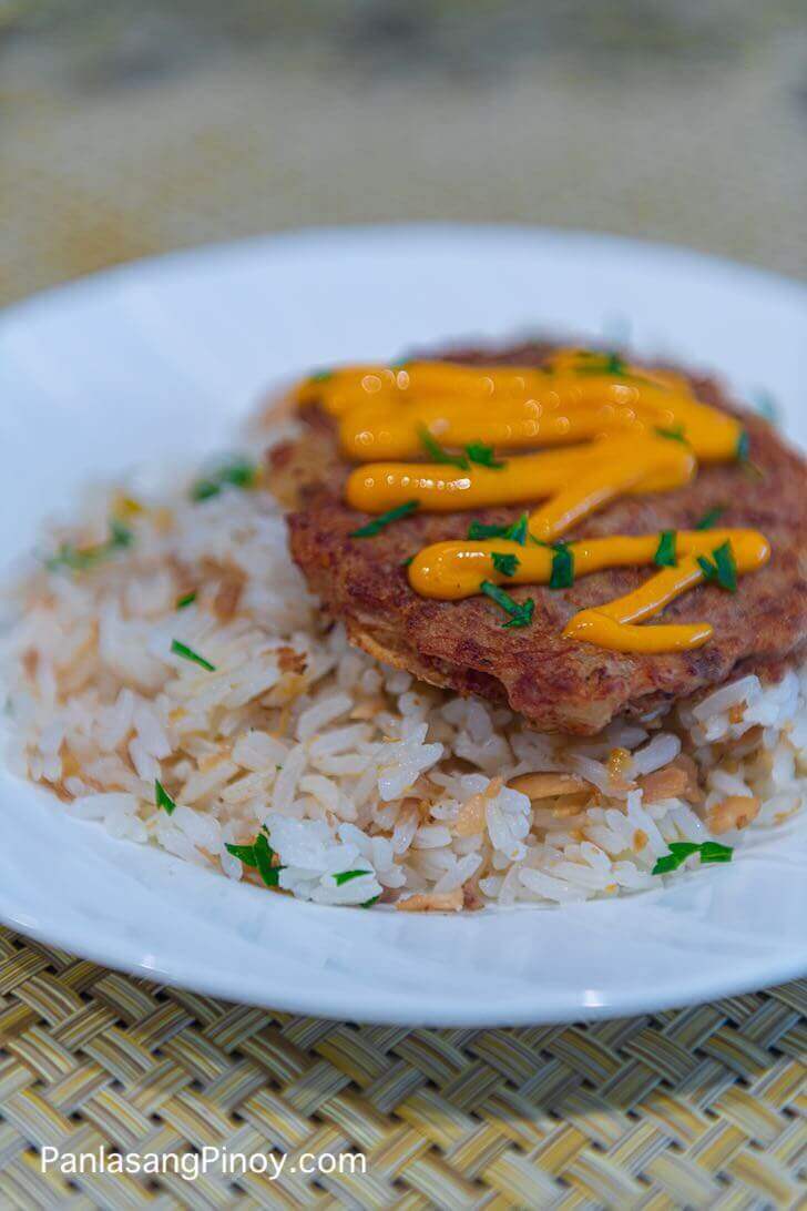 Chicken Adobo Fried Rice and Tortang Corned Beef