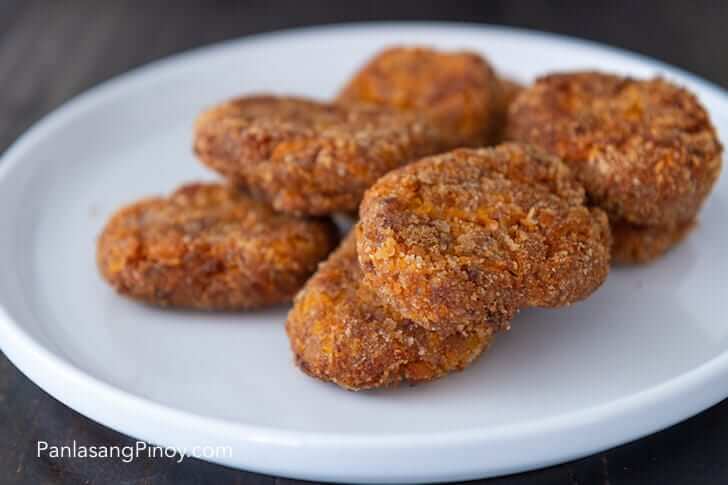 kalabasa and corned beef nuggets recipe