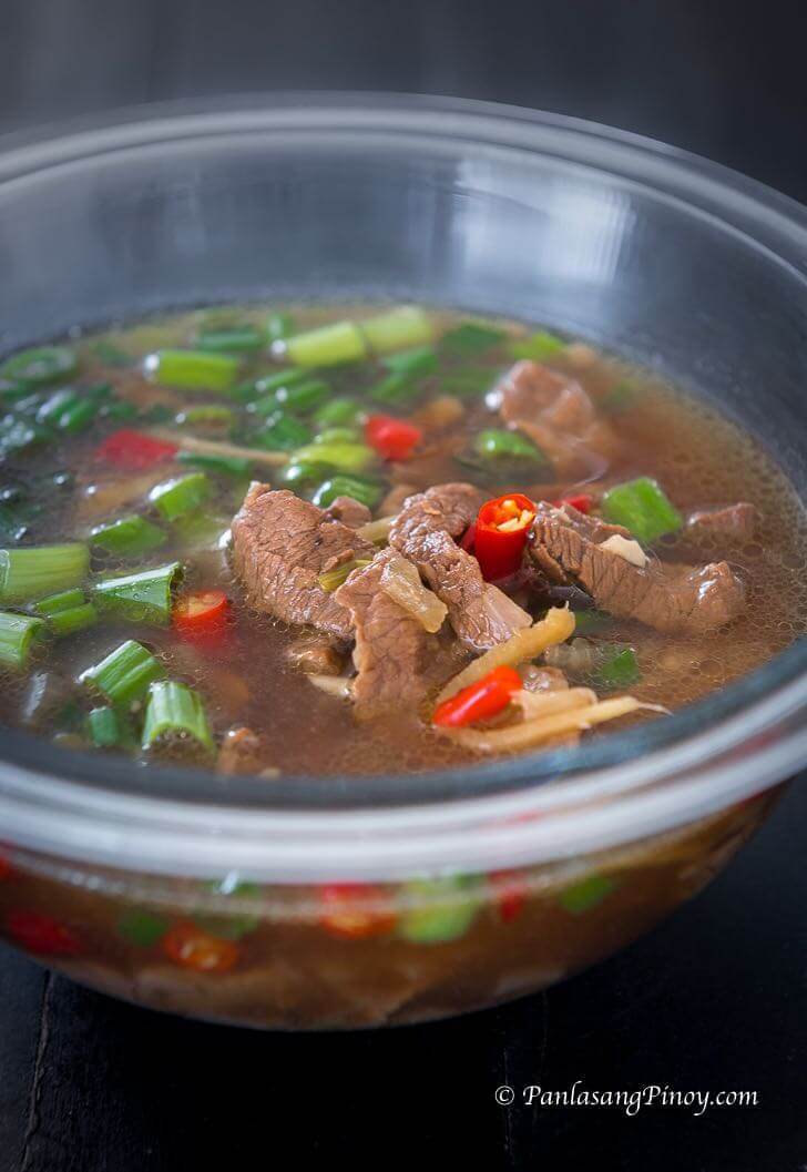 beef hinalang recipe