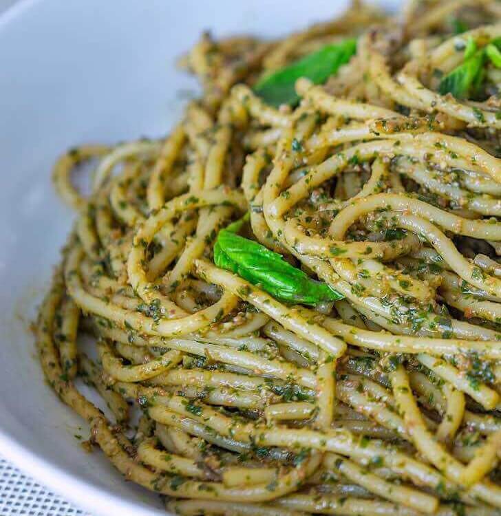 tuyo pesto spaghetti pasta recipe