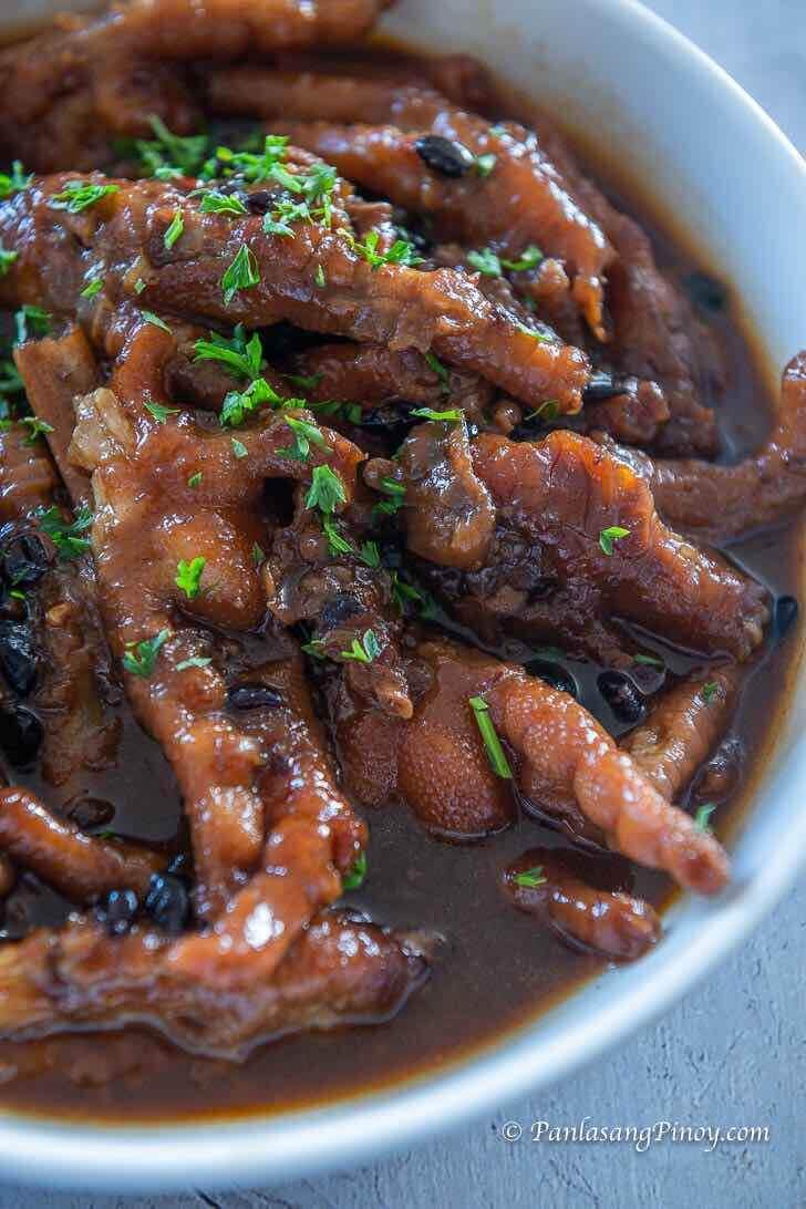 Chicken Feet in Oyster Sauce with Salted Black Beans Recipe