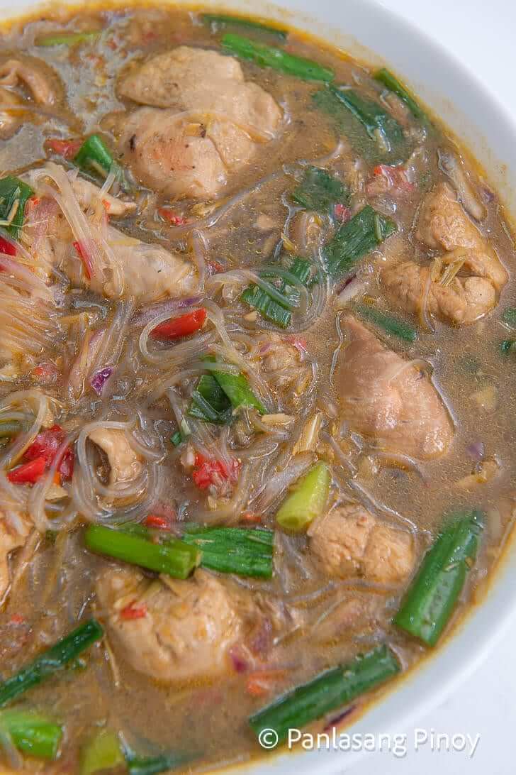 spiciest sotanghon chicken soup_