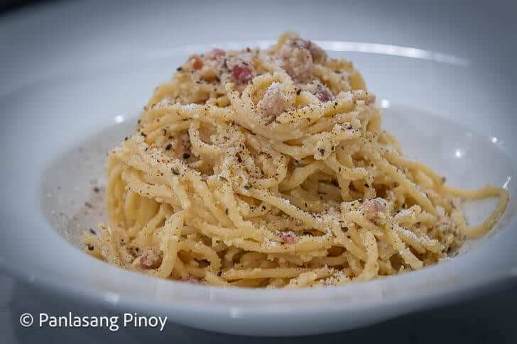 How to Make Authentic Carbonara - Panlasang Pinoy