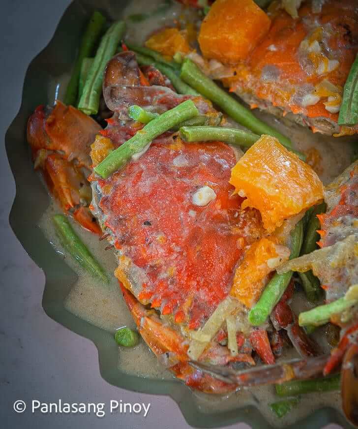 ginataang alimasag with sitaw at kalabasa recipe