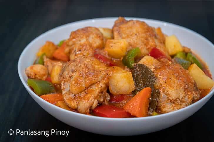 pineapple chicken afritada