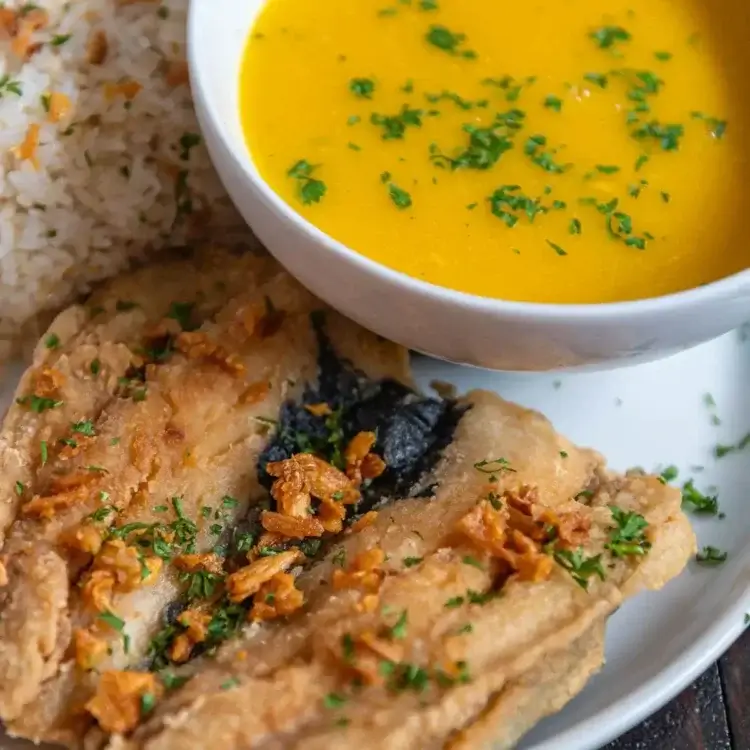 Crispy Garlic Bangus Recipe and Cream of Pumpkin Soup