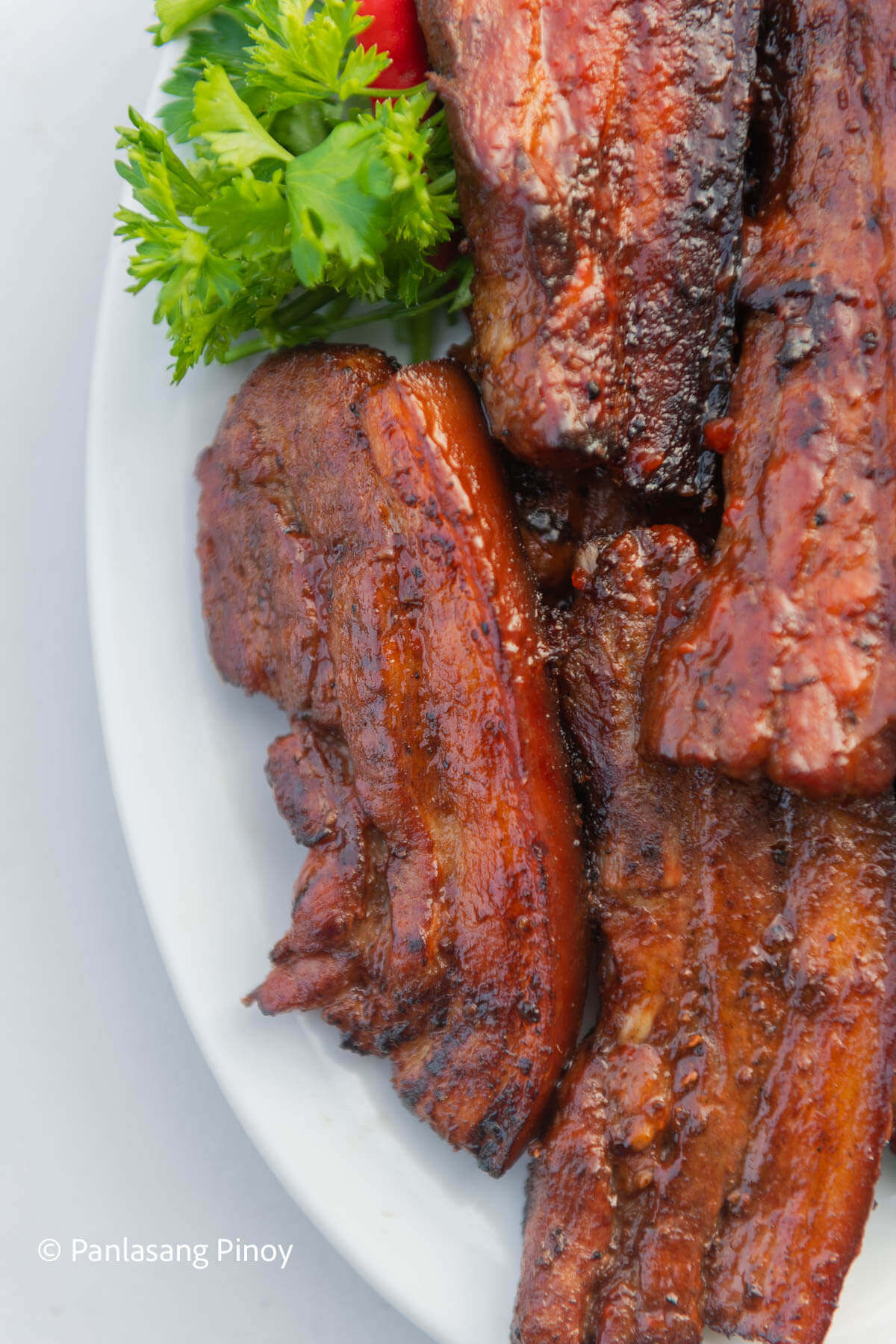 Grilled Liempo with Barbecue Sauce