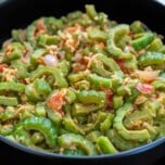 Ginisang ampalaya (sauteed bitter melon)