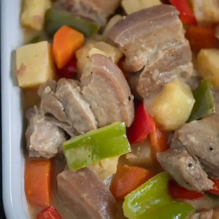 Pininyahang Baboy sa Gata Recipe