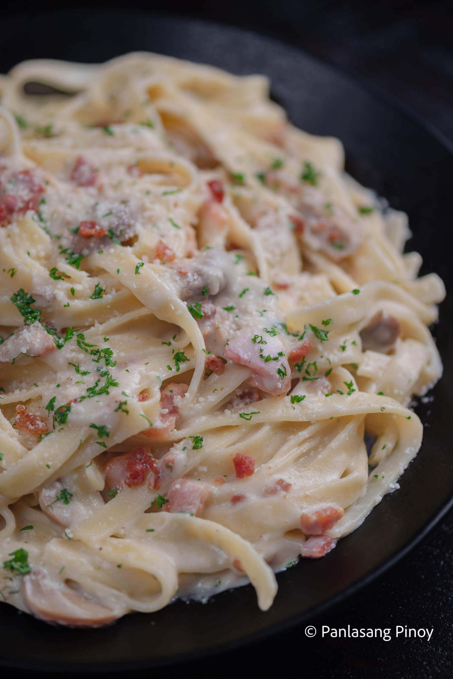 CREAMY PENNE PASTA FILIPINO STYLE #pennepasta #filipinocarbonara  #thegreatsavorph 