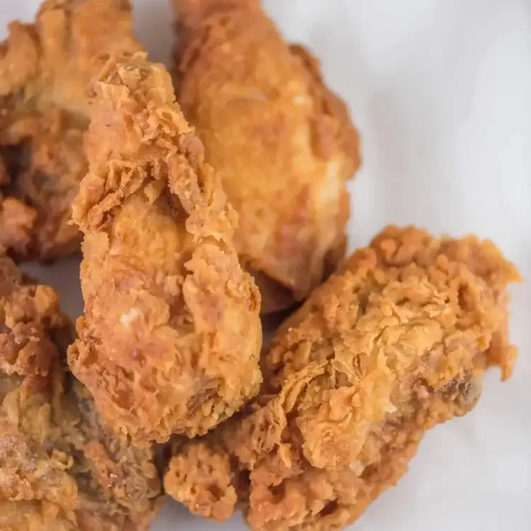 crispy fried chicken drumstick