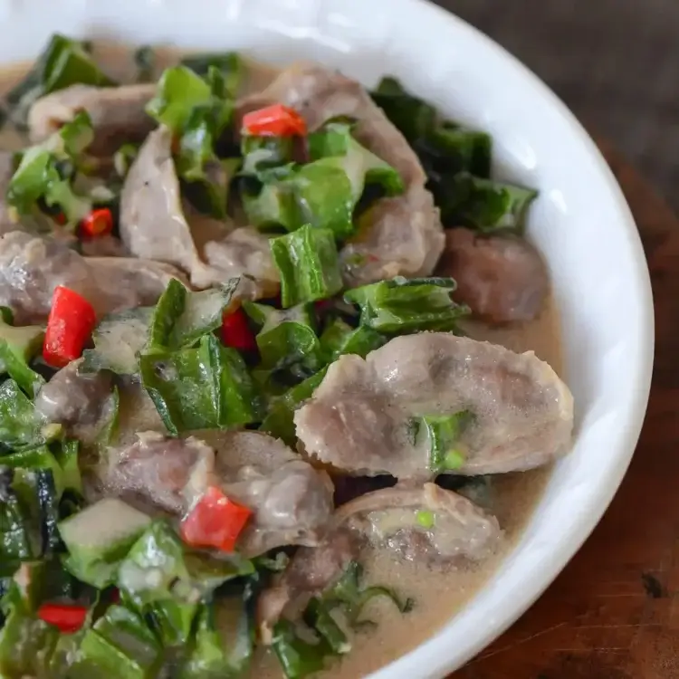 chicken gizzard bicol express