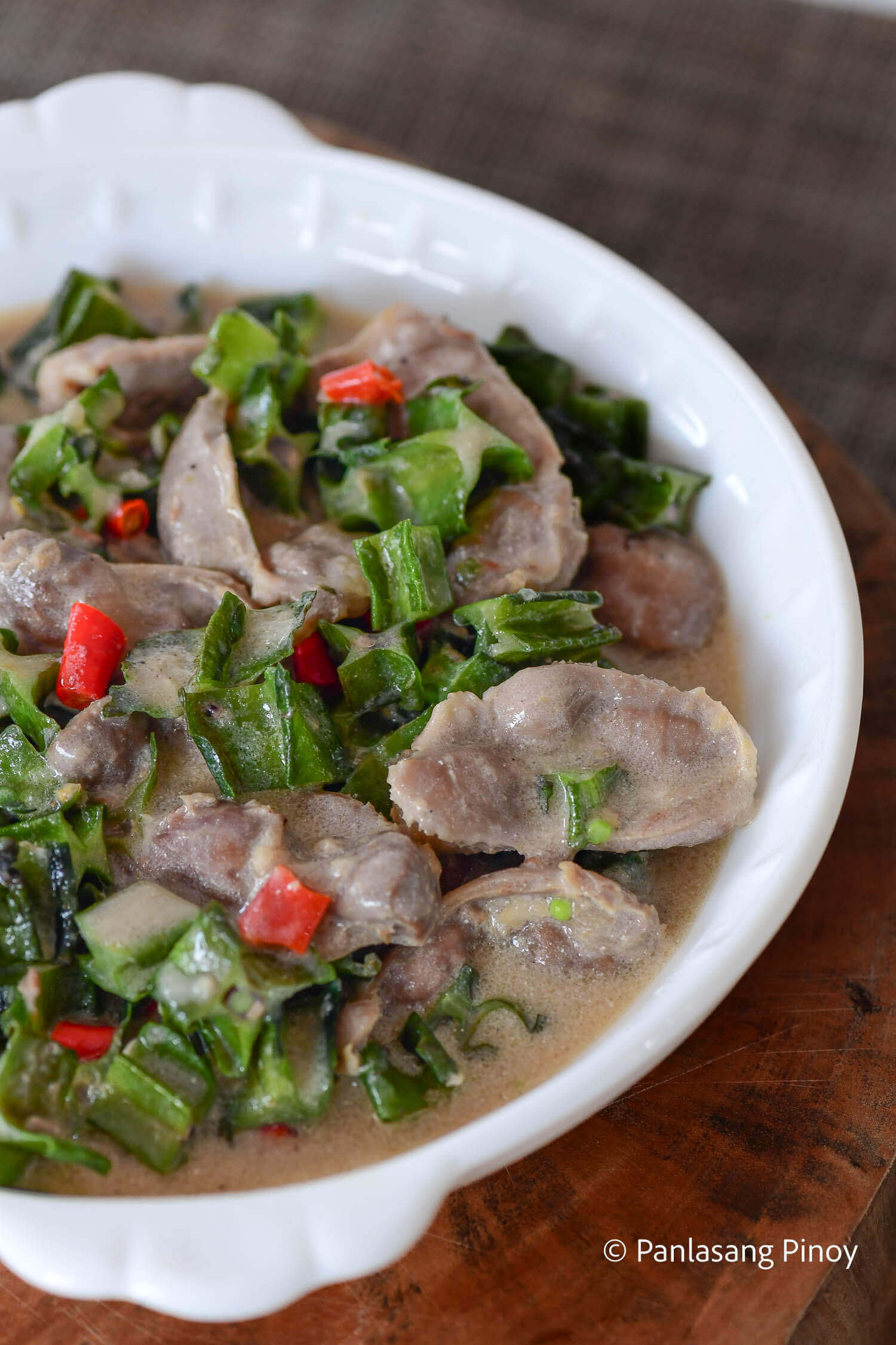 chicken gizzard bicol express